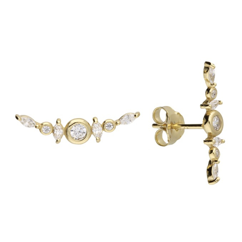 Náušnice Climber so zirkónmi